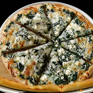 White Spinach Pizza