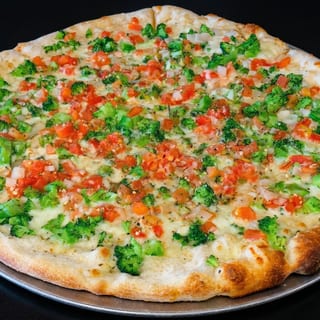 White Vegetarian Pizza